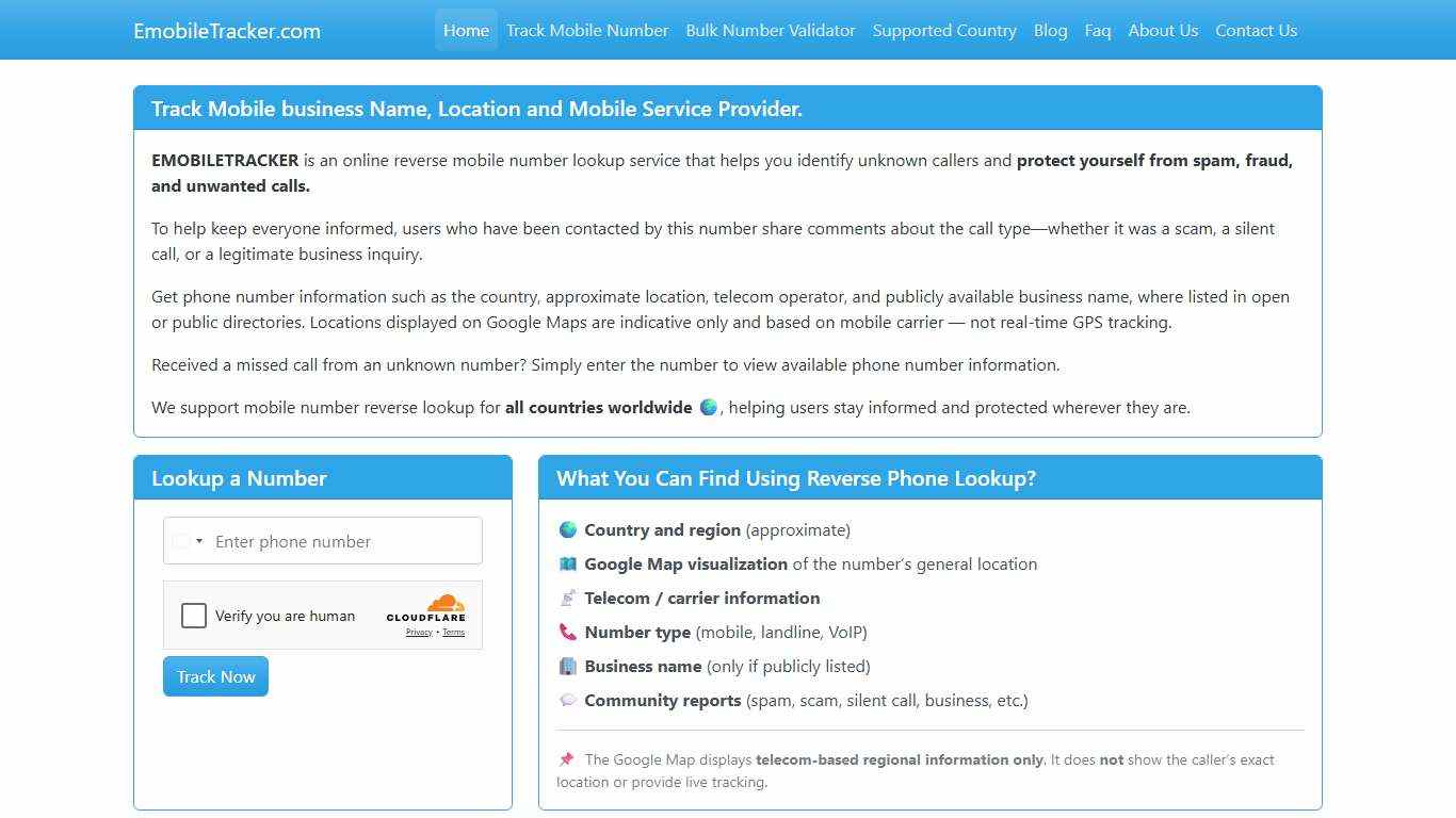 Mobile Number Tracker Find Owner Name and Location on Google Map.
